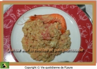 Quinoa aux crevettes et pamplemousse