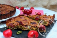 Tarte aux cerises et pistaches