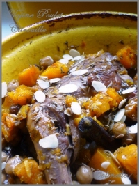 tajine de poulet au potiron et pois chiche