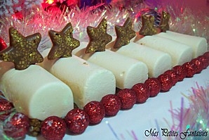 Mini bûches chocolat blanc vanille speculoos petites fantaisies