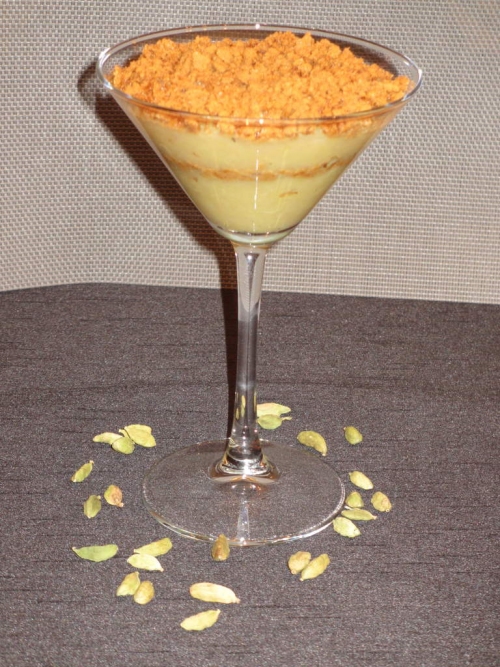 Recette compote de pommes à la cardamome crumble de spéculoos