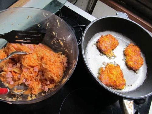 Recette galette de carotte et pomme de terre