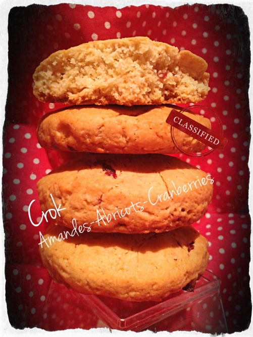 Biscuits Cranberries Abricots Fève Tonka