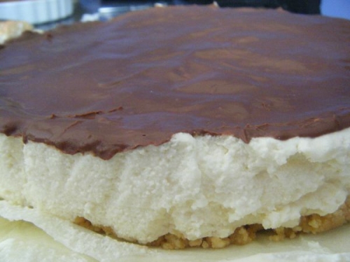 Cheesecake au chocolat blanc