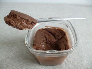 yaourts soja maison au cacao et avec Konjac cuisine (sans sucre)