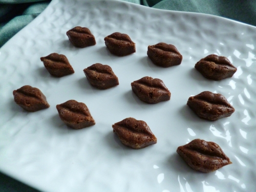 bouchées bisous diététiques coco chocolat praliné au psyllium et avec Sukrin (sans sucre ni beurre ni oeufs)