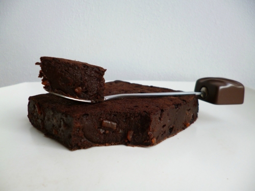 brownie diététique au chocolat au konjac et au psyllium (sans sucre ni beurre ni oeufs)