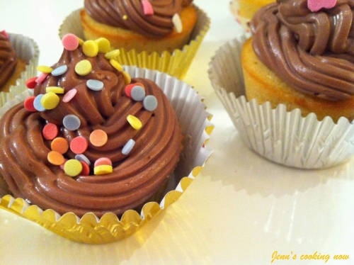 Cupcakes vanillés au nutella