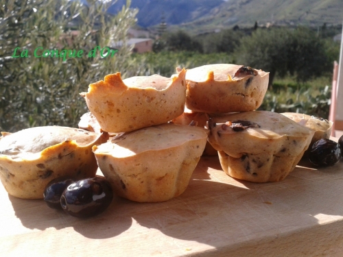 Muffins aux olives noires