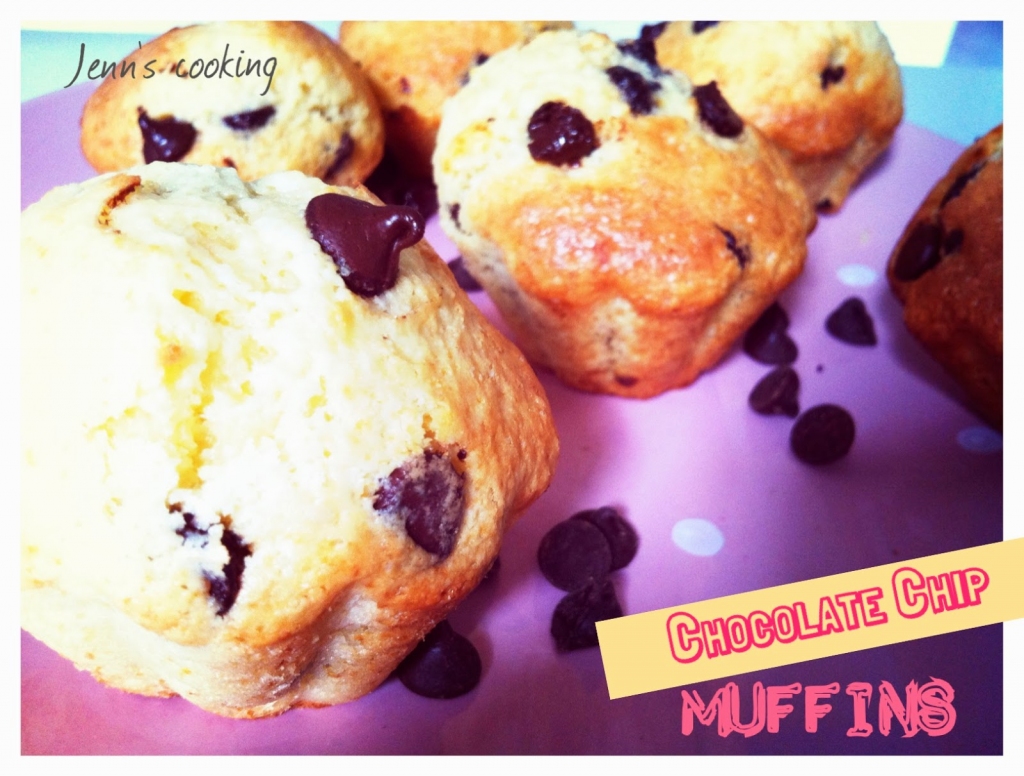 Muffins à l  Amande & aux Pépites de Chocolat