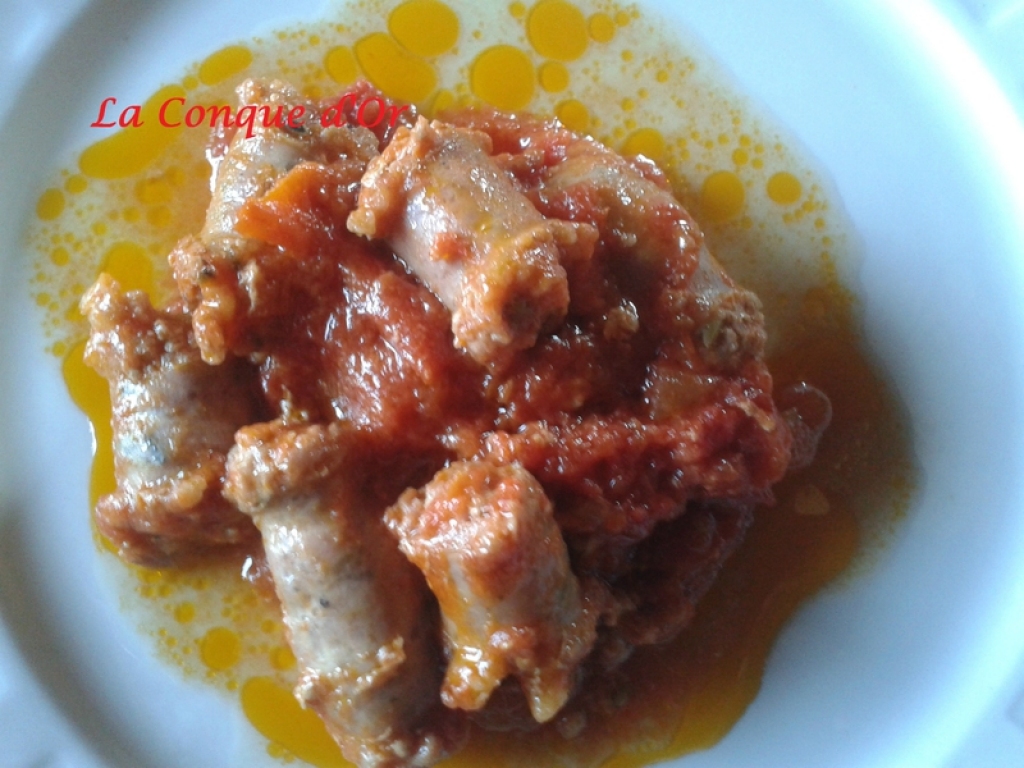 Recette saucisse à la sauce tomate