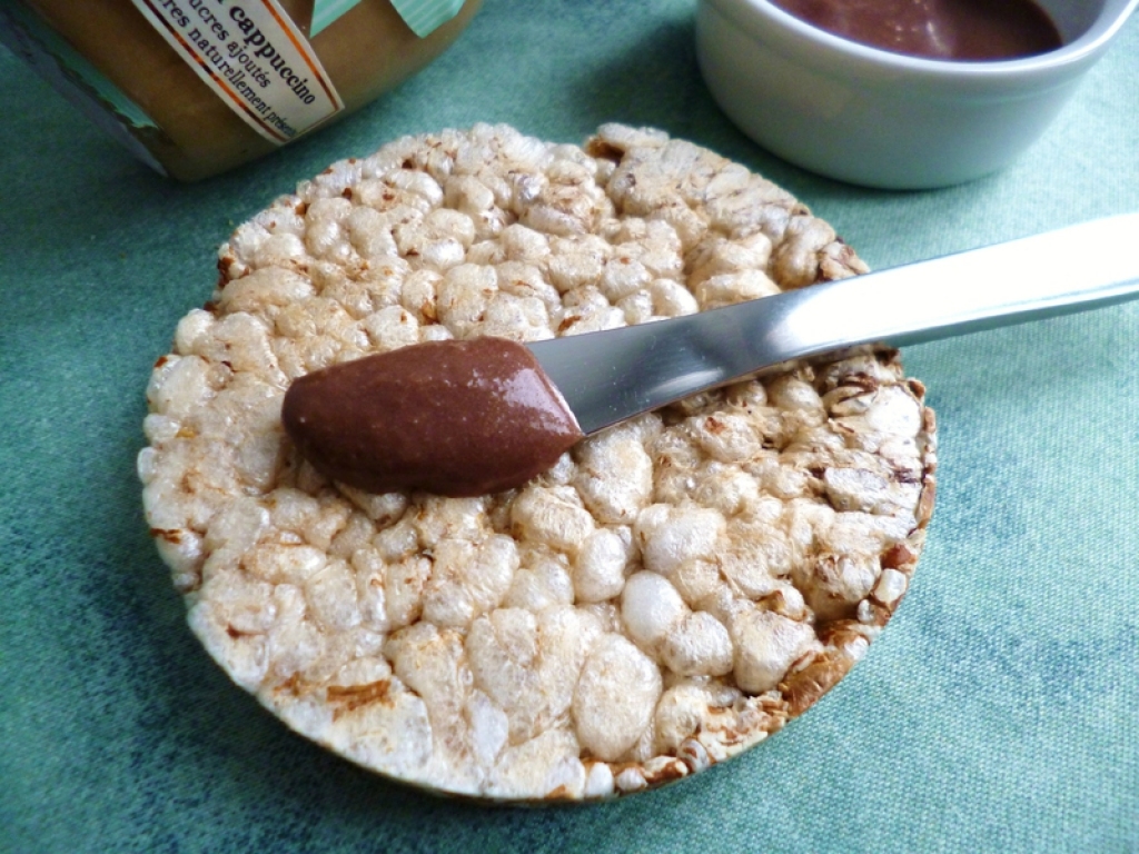 tartinade diététique allégée cappucino cacao à la stévia (sans sucre et sans gluten)