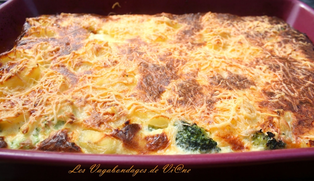 Recette gratin de pommes de terre et brocolis 191558