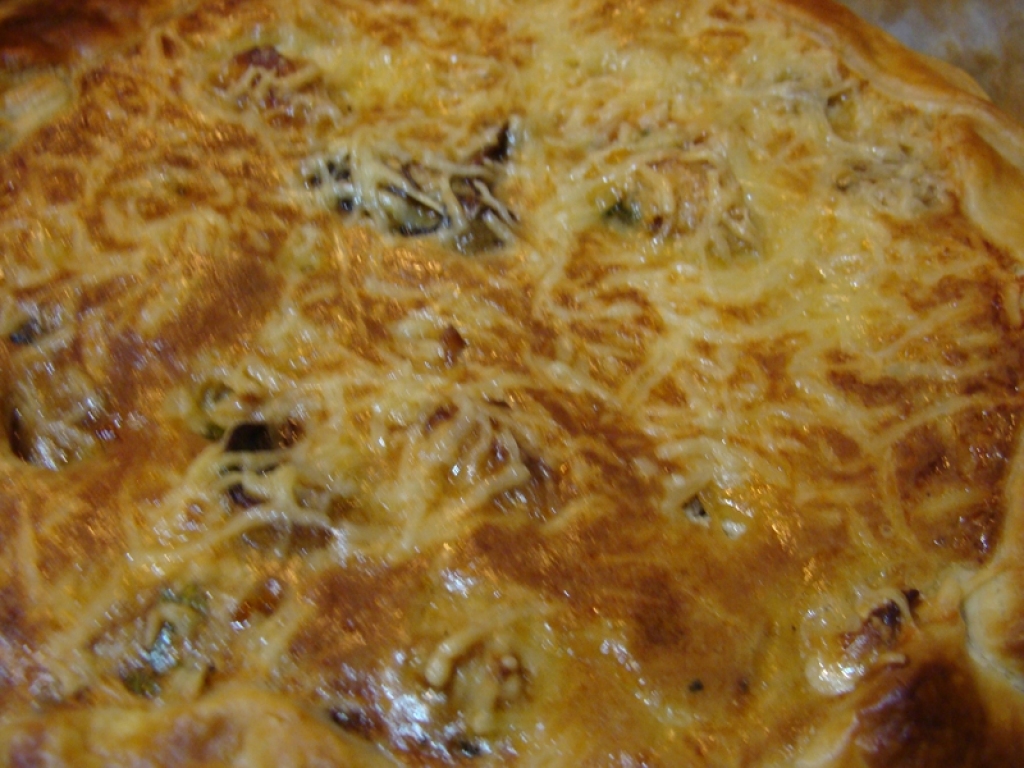 Tarte forestière poulet cancoillotte