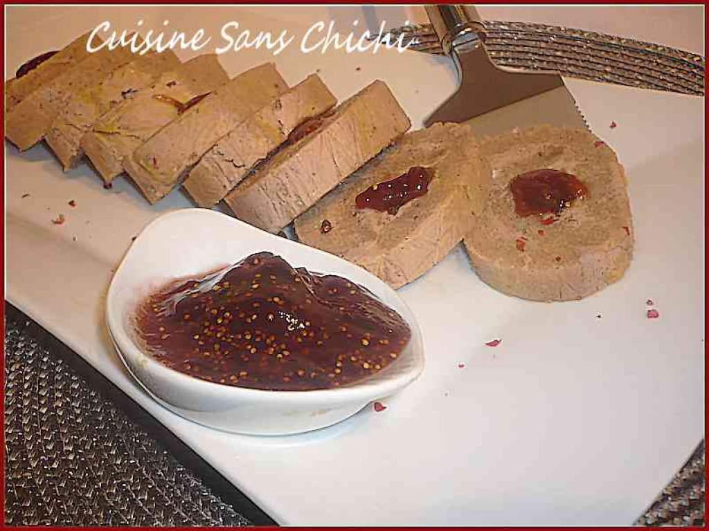 Recette roulé de pain d 'épices foie gras confiture de figues