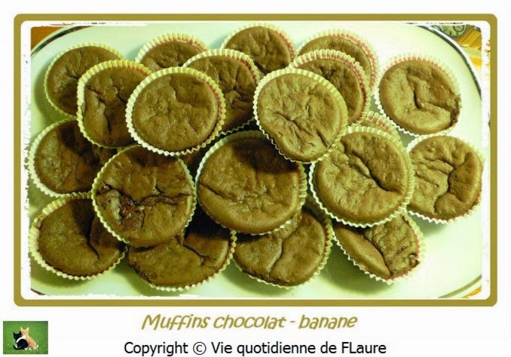 Muffins chocolat banane Vie quotidienne de FLaure