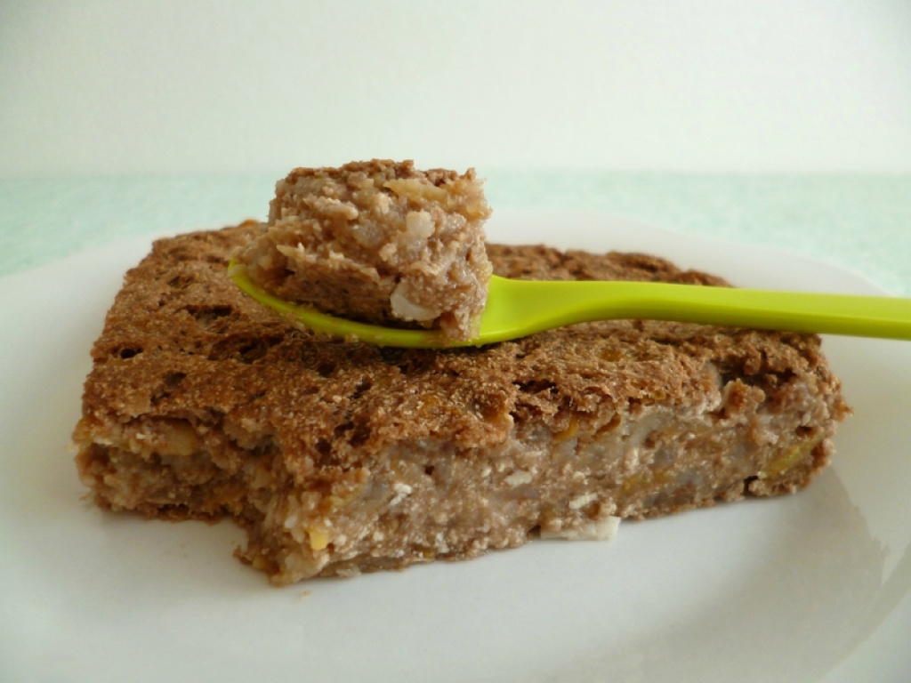 Recette tofucake cacao coco au muesli et au psyllium (diététique végan