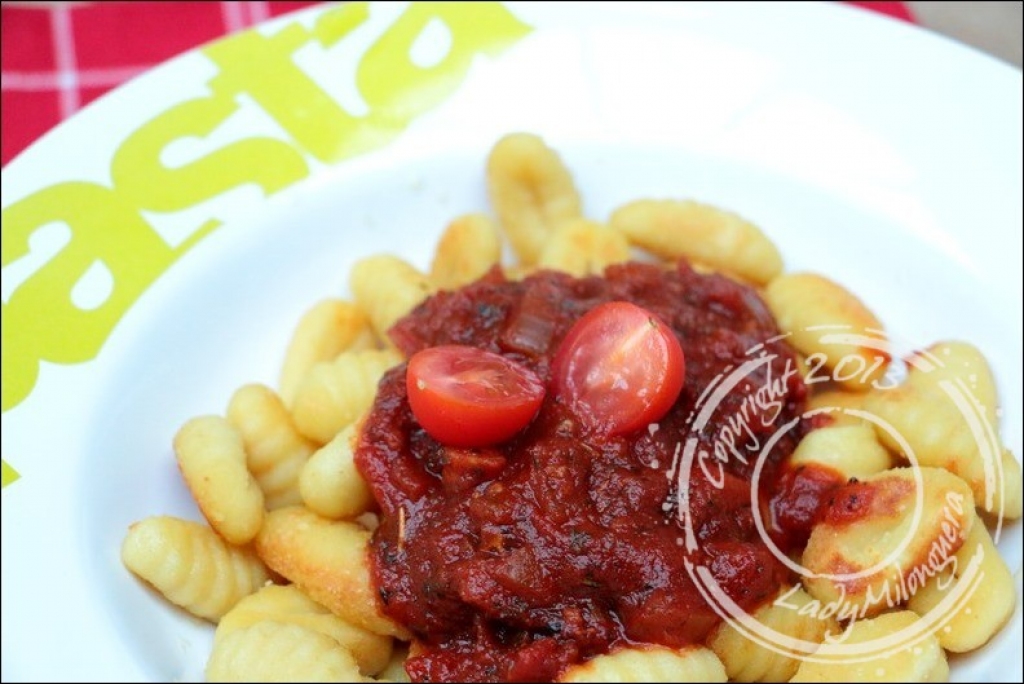 Recette gnocchis à poêler sauce aux tomates fraîches