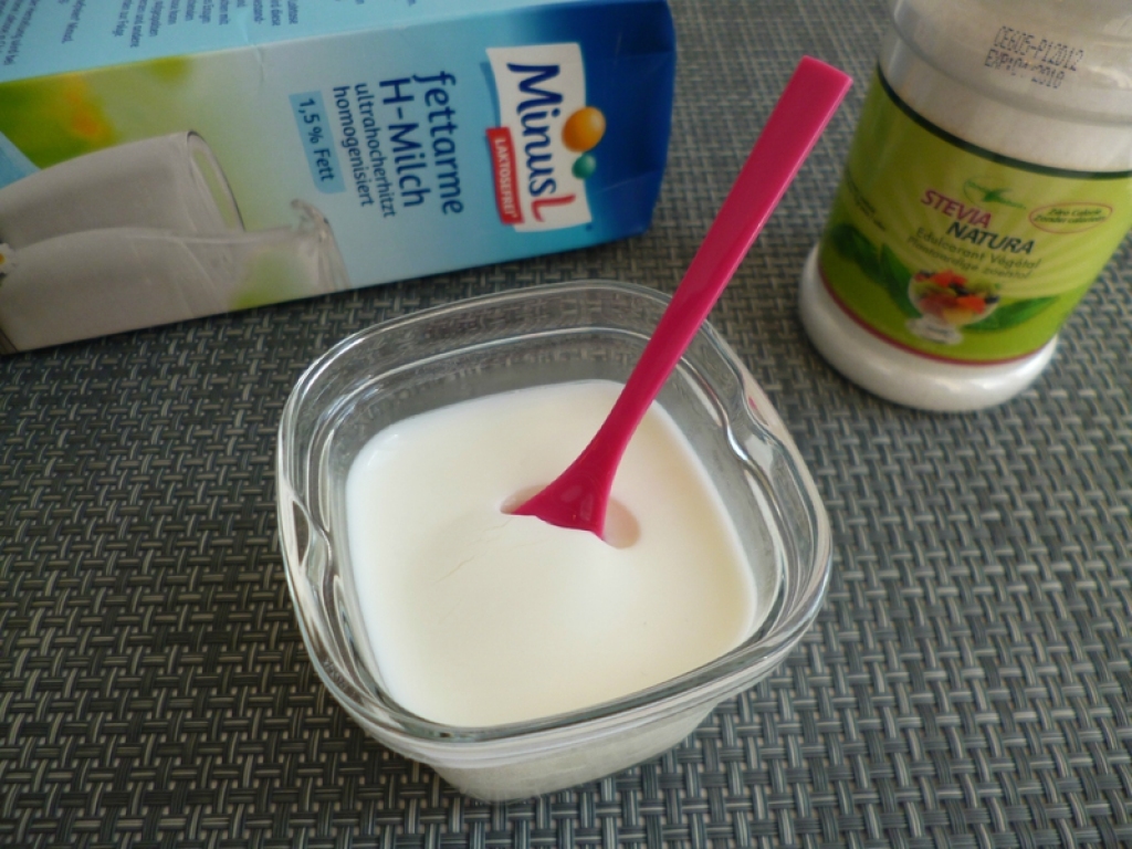 Recette yaourts maison sans lactose et avec stévia crystal (diététiques