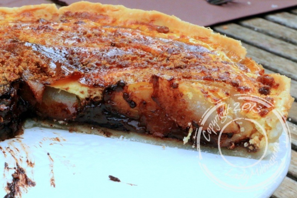 Recette tarte choco poire sans gluten et sans lactose