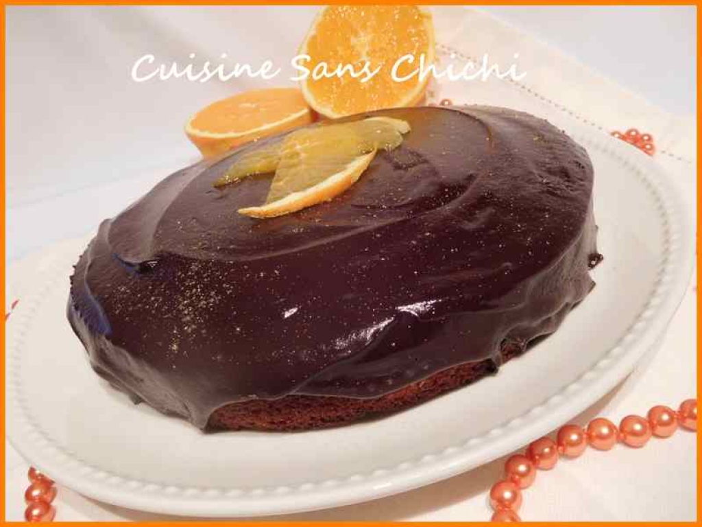 Gâteau d  oranges au chocolat
