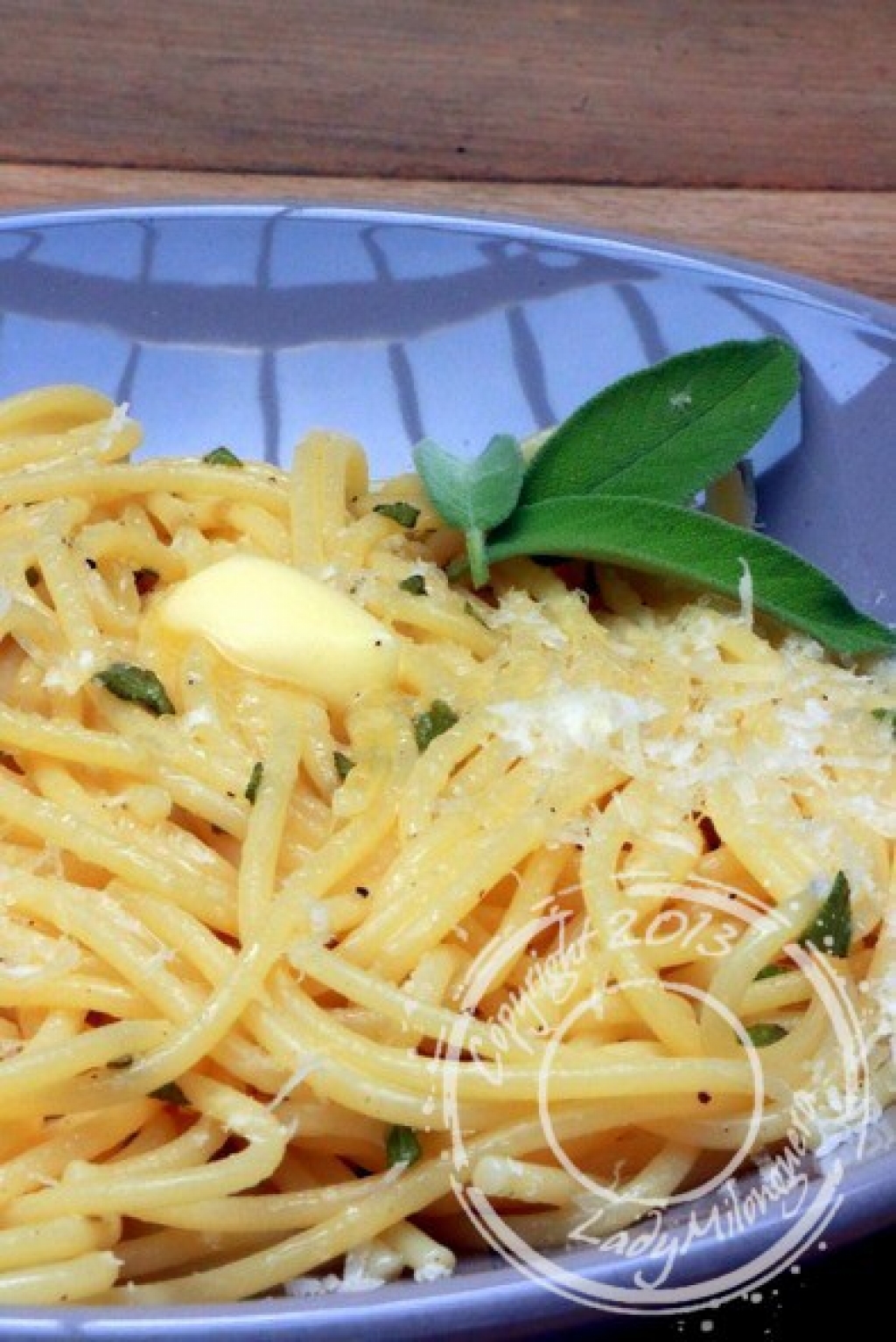 Recette spaghetti au beurre de sauge
