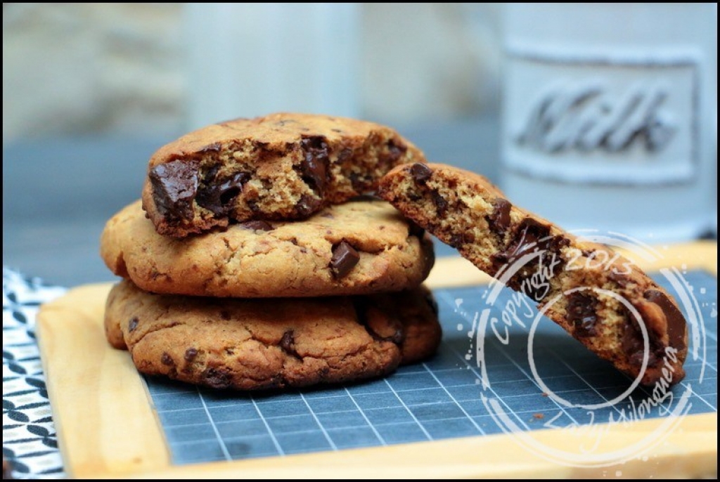 American cookies aux pépites de chocolat sans gluten et sans lactose