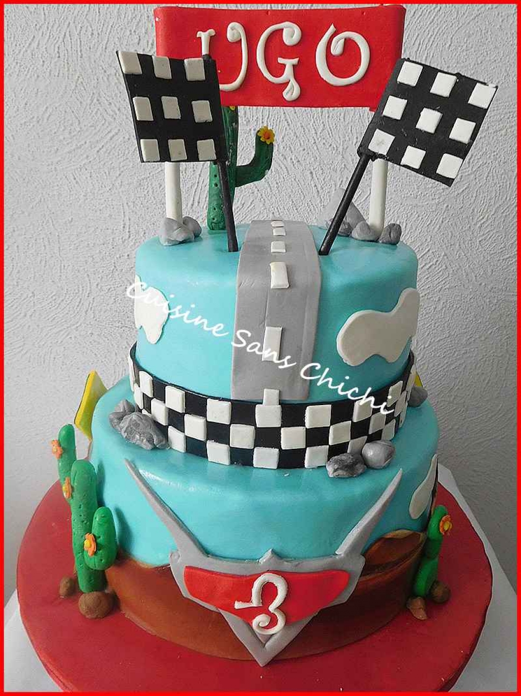 Gâteau à thème Cars