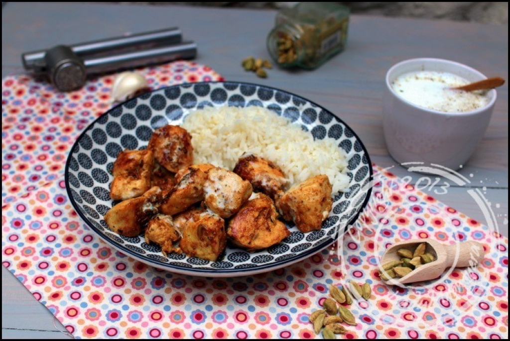 Recette poulet mariné au curry et lait fermenté