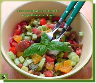 Salade de tomates et concombre